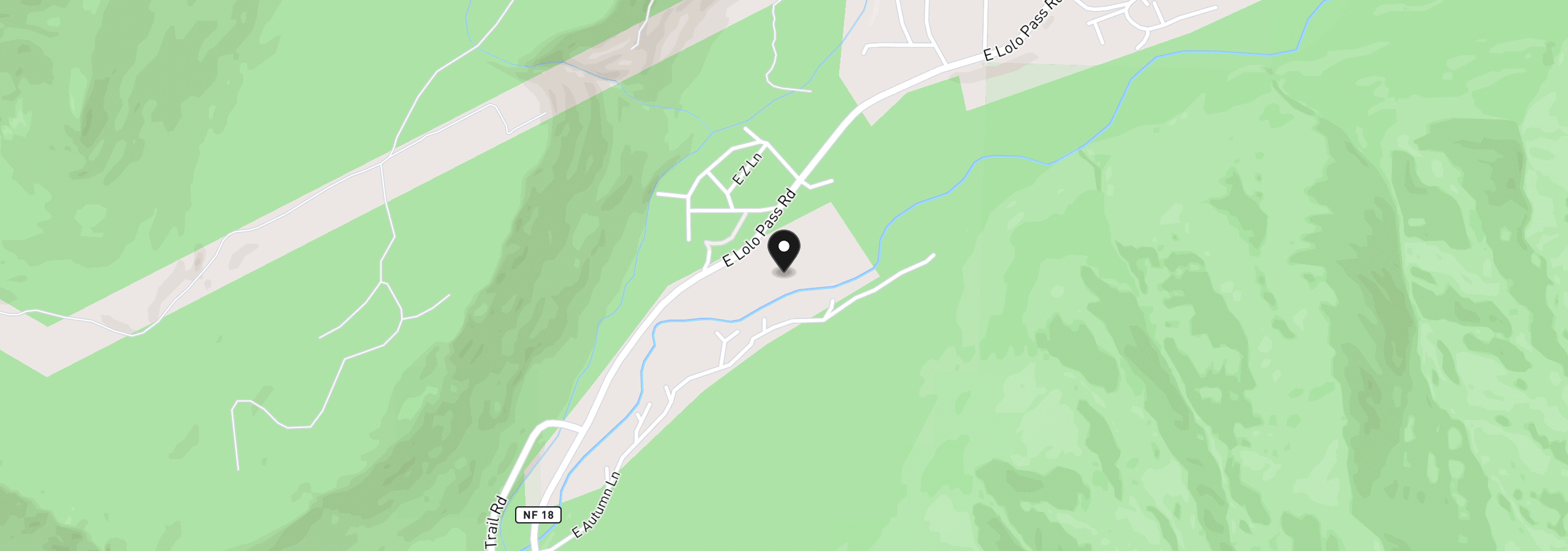 Map showing the location of 21994 E Lolo Pass Rd, Rhododendron, OR 97049