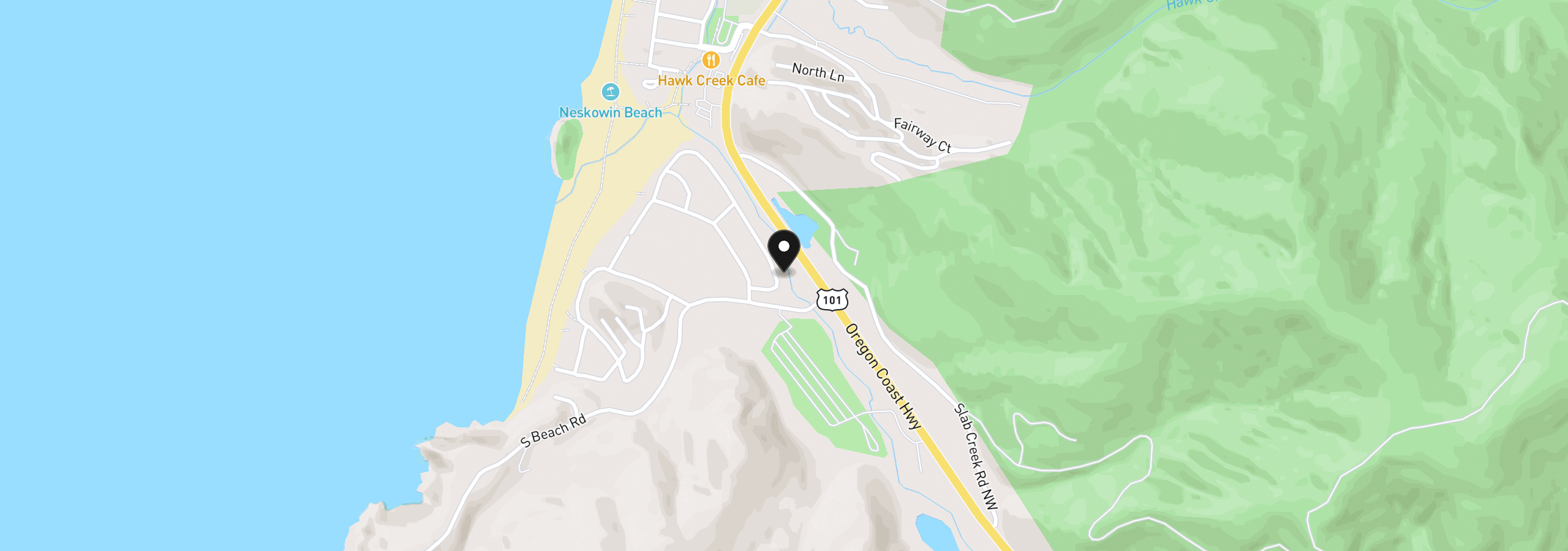 Map showing the location of 51000 Proposal Ct, Neskowin, OR 97149