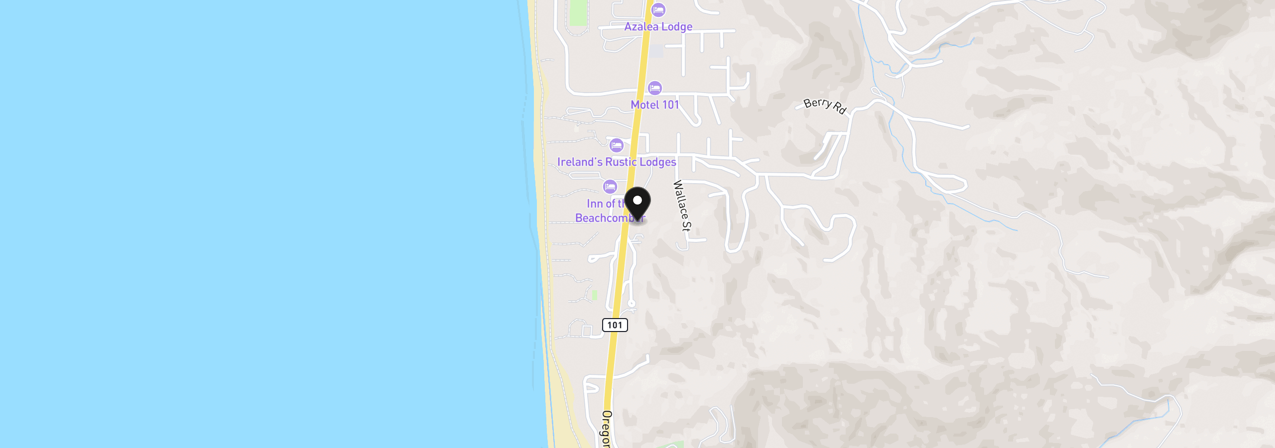 Map showing the location of 29271 Ellensburg Ave, Gold Beach, OR 97444