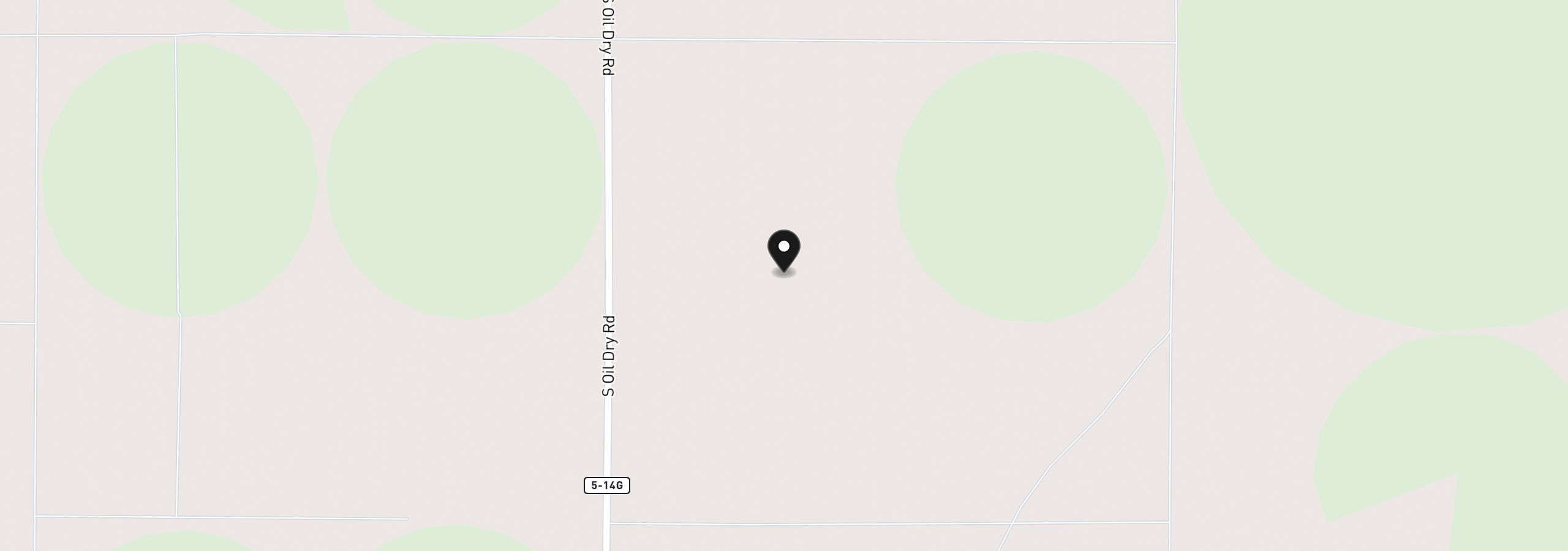 Map showing the location of Oil Dri Rd 2700, Christmas Valley, OR 97641