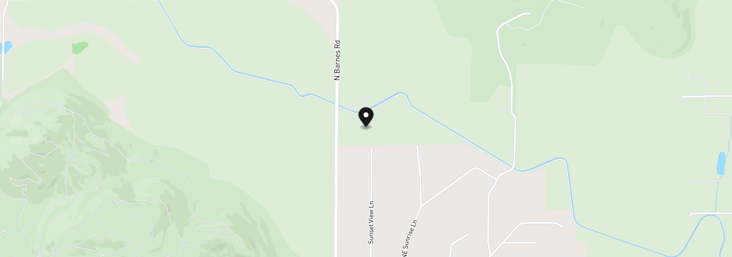 Map showing the location of 2900 NE Barnes Rd, Prineville, OR 97754