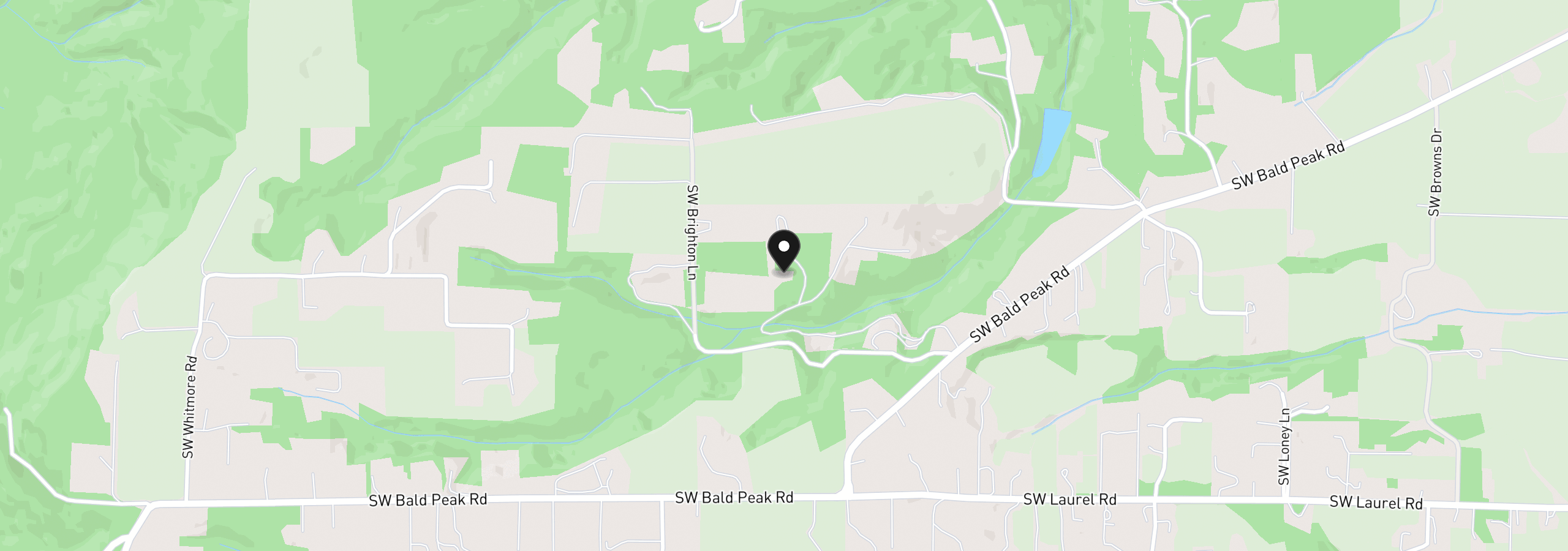 Map showing the location of 34160 SW Peaks View Dr, Hillsboro, OR 97123