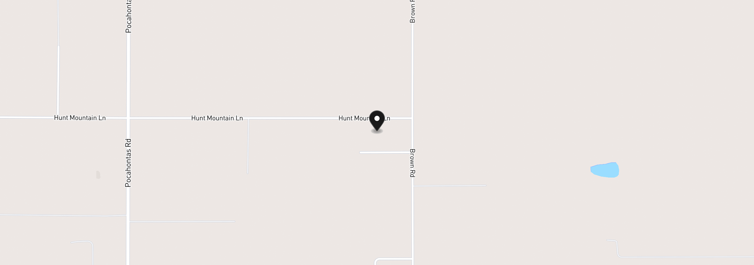 Map showing the location of 0 Hunt Mountain Ln, Baker City, OR 97814