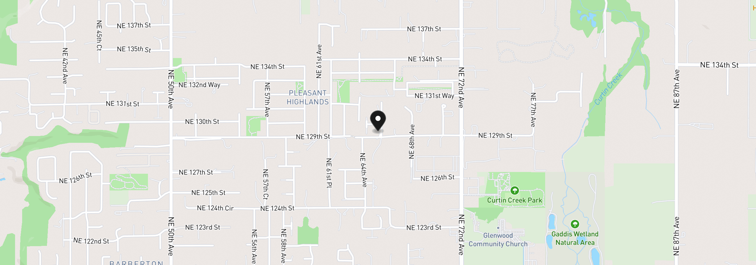 Map showing the location of 12906 NE 66th Ave, Vancouver, Wa 98686