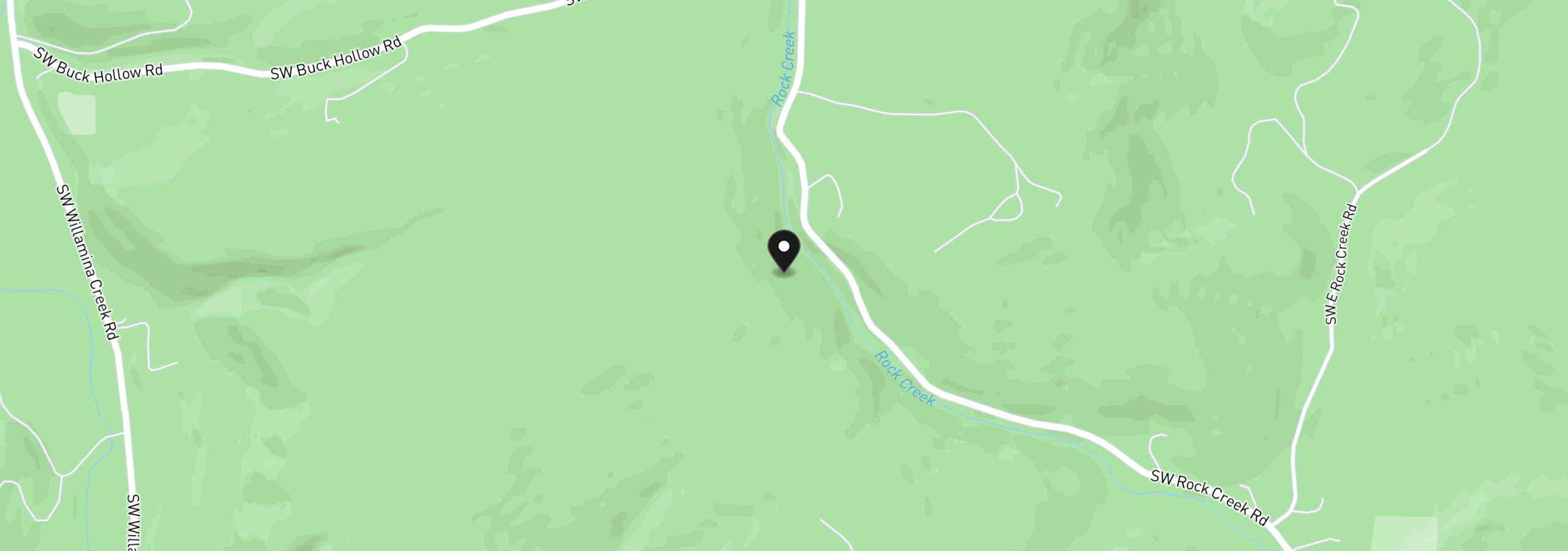 Map showing the location of 00 Buck Hollow (18) Rd, Sheridan, OR 97378