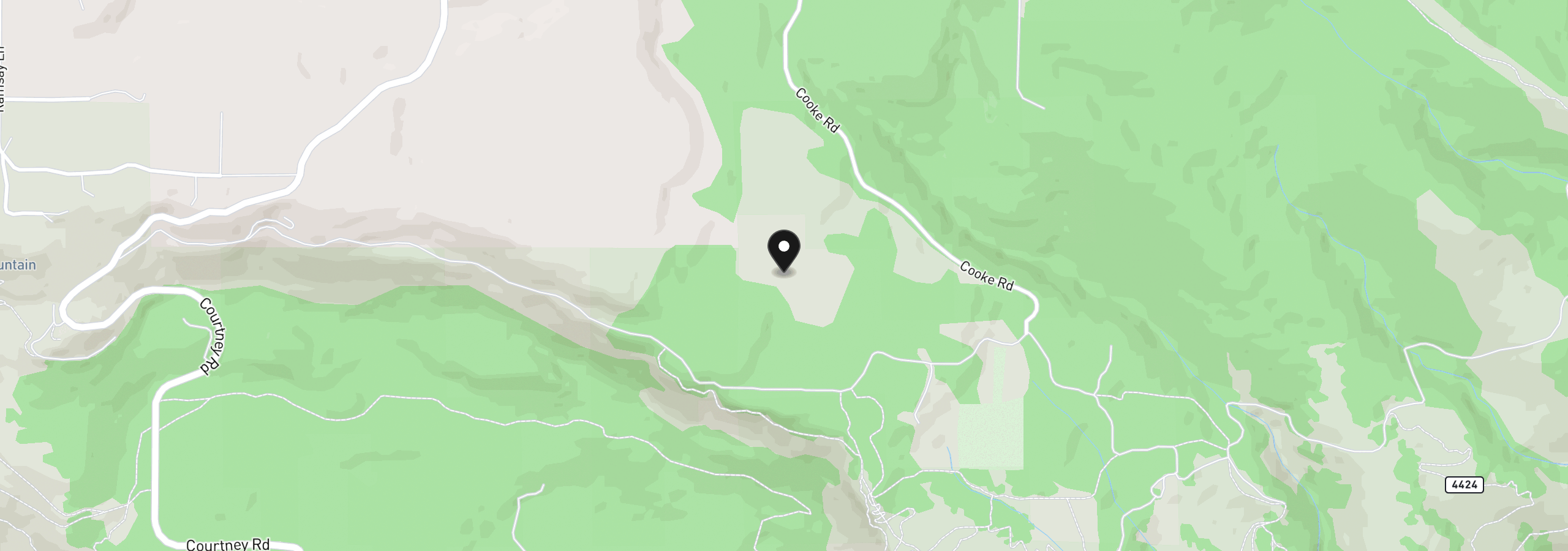 Map showing the location of Cooke Rd, White Salmon, Wa 98672