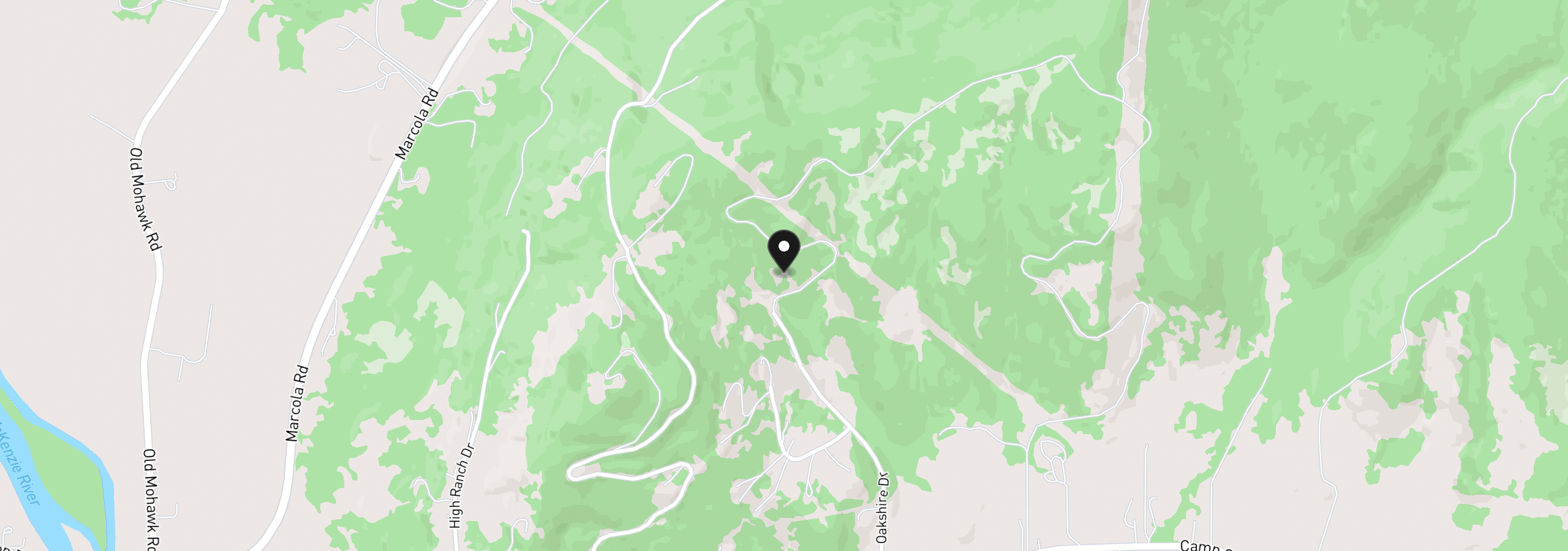 Map showing the location of Oakshire Dr 11, Springfield, OR 97478
