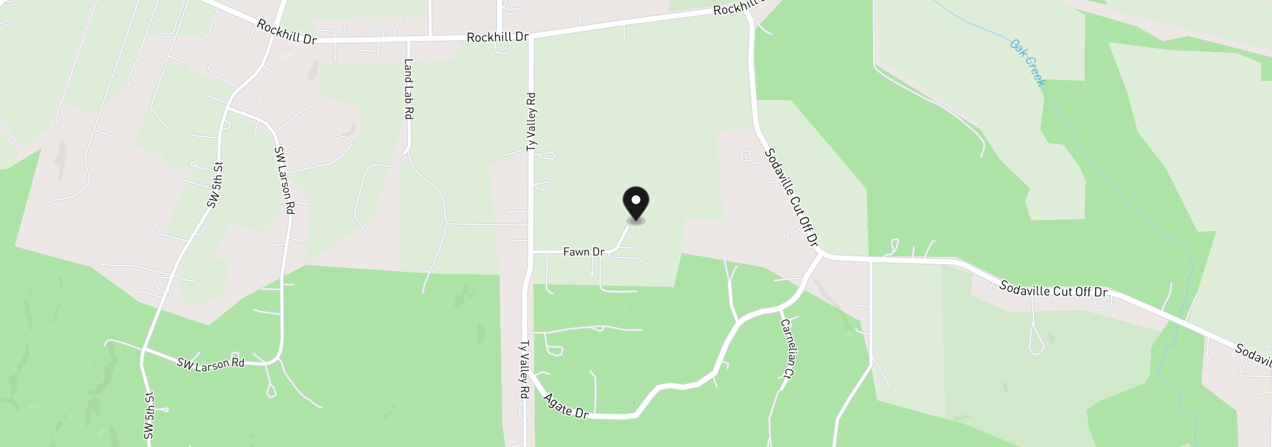 Map showing the location of 37310 Fawn Dr, Lebanon, OR 97355
