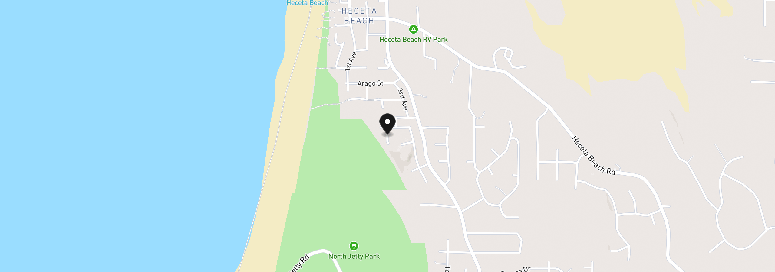 Map showing the location of Bambi Ct 02600, Florence, OR 97439
