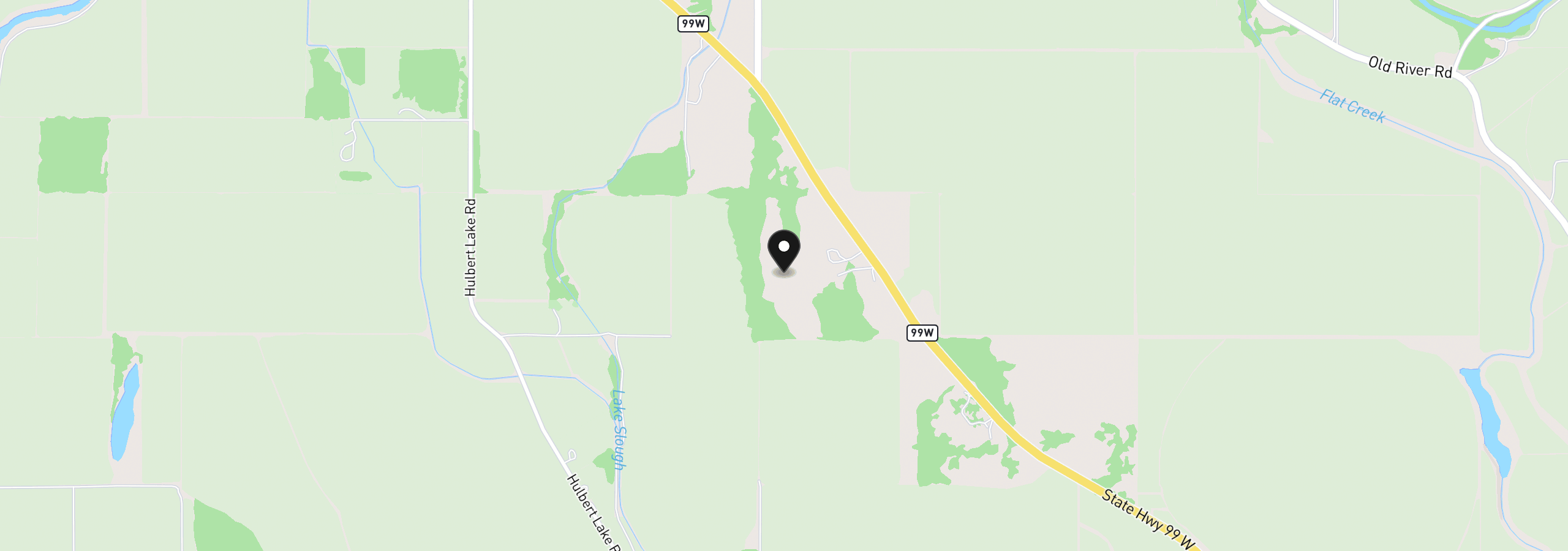 Map showing the location of Hwy 99 W, Junction City, OR 97448
