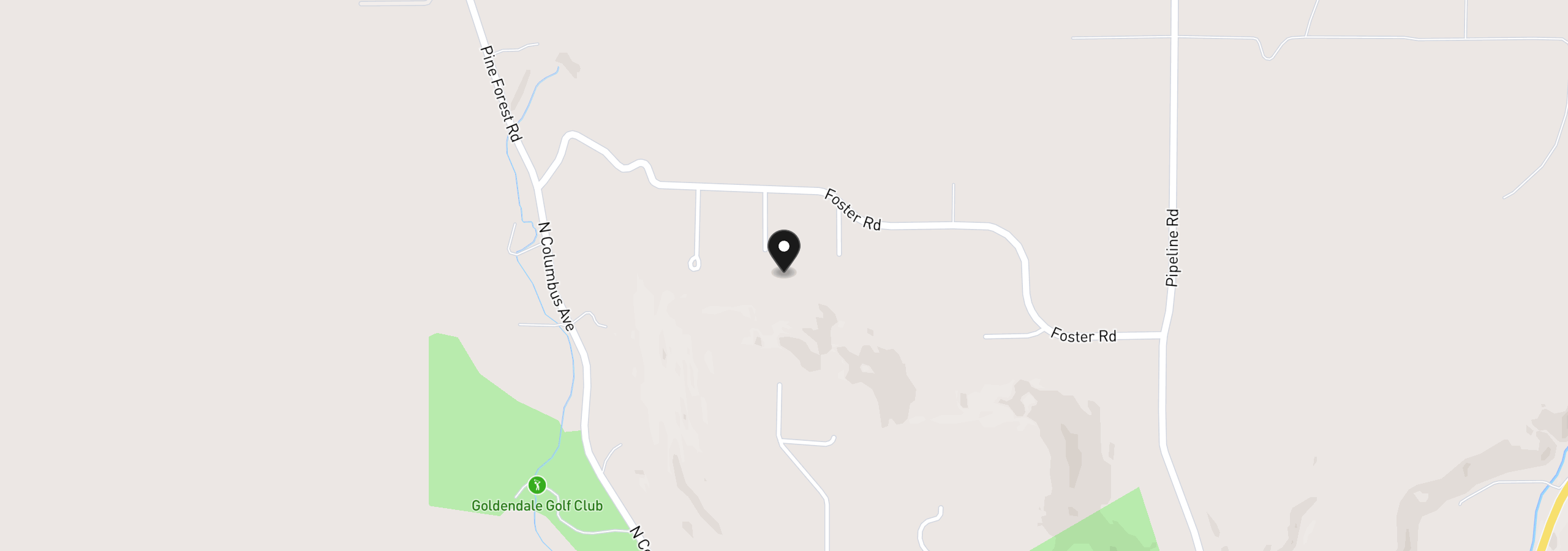 Map showing the location of 2224 Foster Pl, Goldendale, Wa 98620