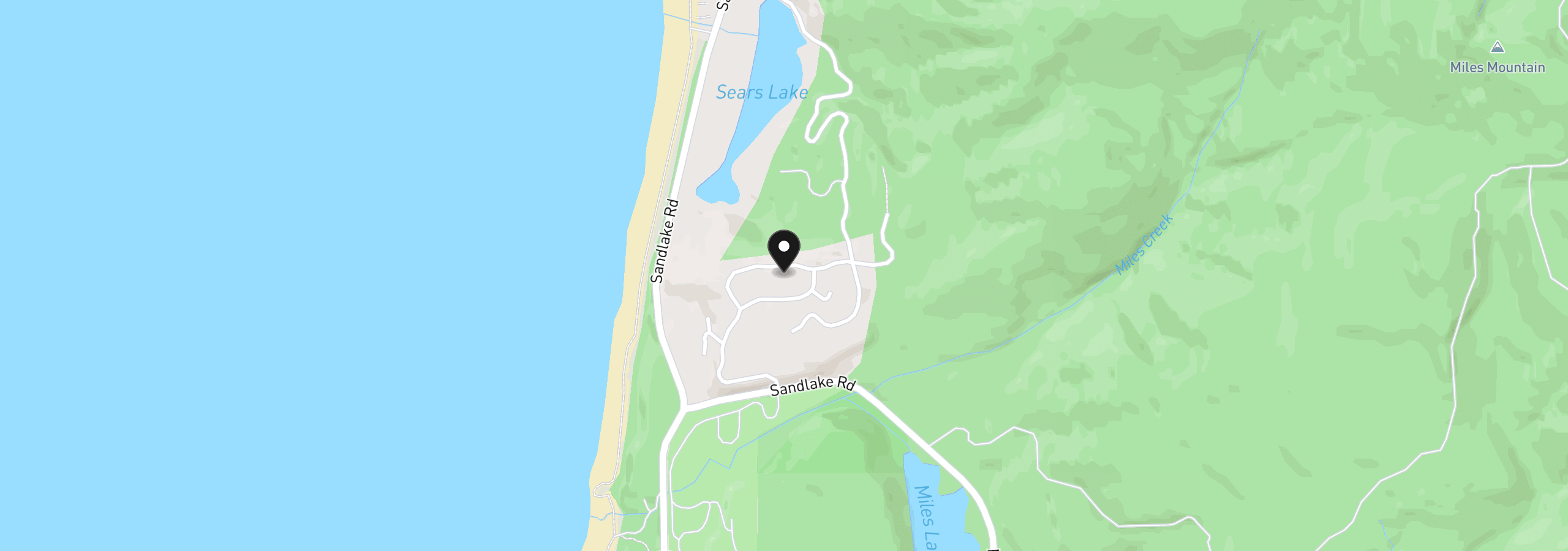 Map showing the location of 29901 Nantucket Dr, Cloverdale, OR 97112
