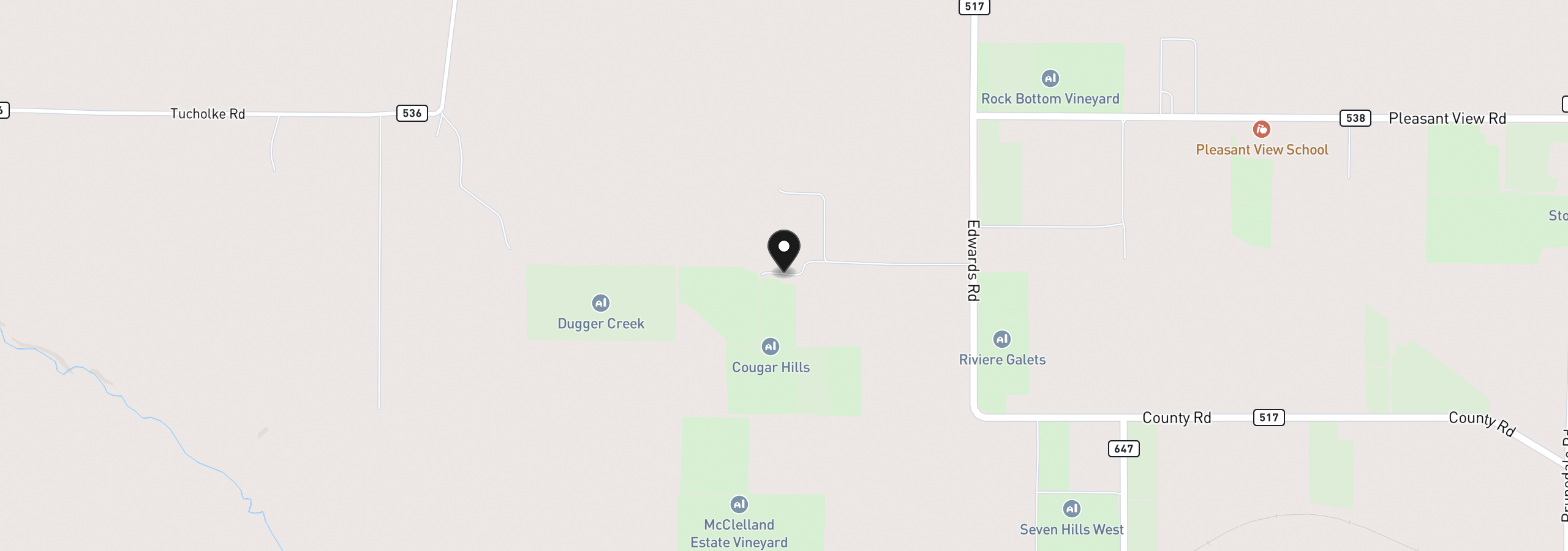 Map showing the location of 83996 Edwards Rd, Milton-Freewater, OR 97862