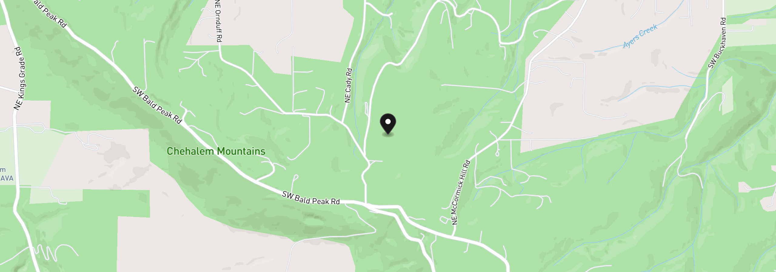 Map showing the location of 20750 NE Ornduff Rd, Hillsboro, OR 97123