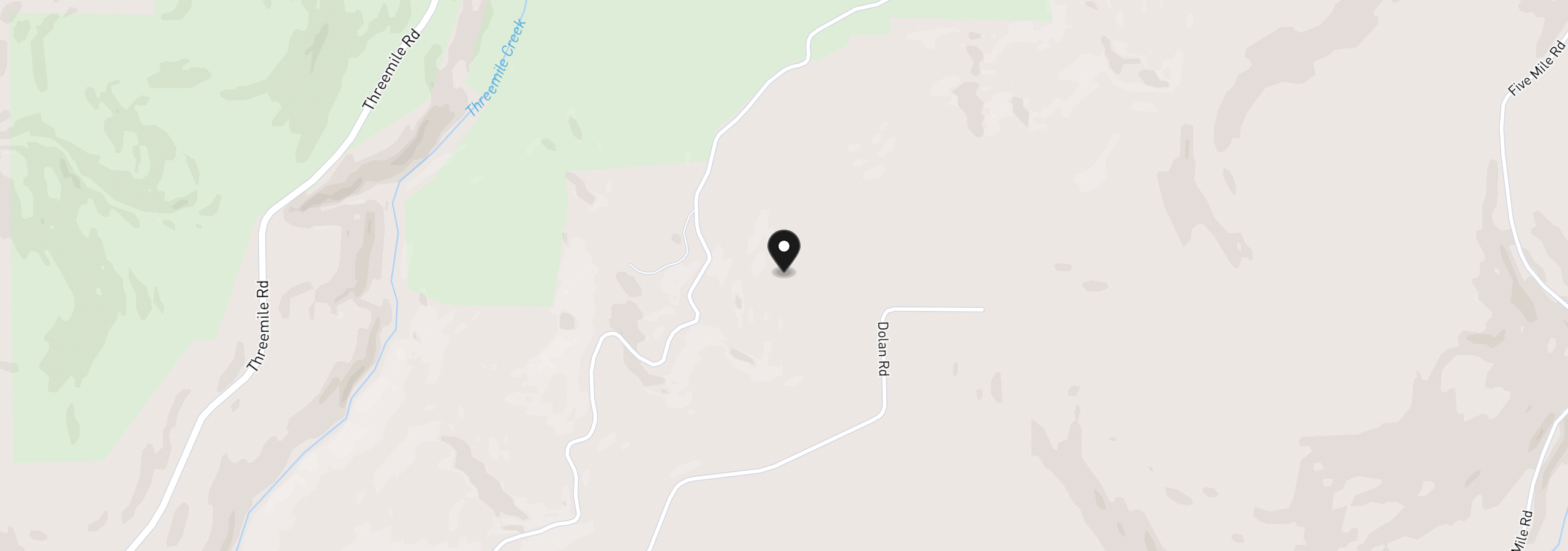 Map showing the location of 5331 Dolan Rd, The Dalles, OR 97058