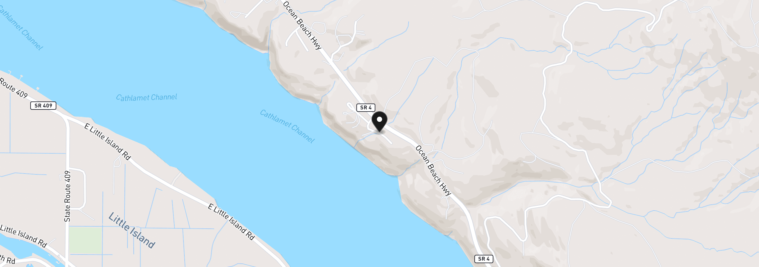 Map showing the location of 0000 Riverview East- 6441 Rd, Cathlamet, Wa 98612