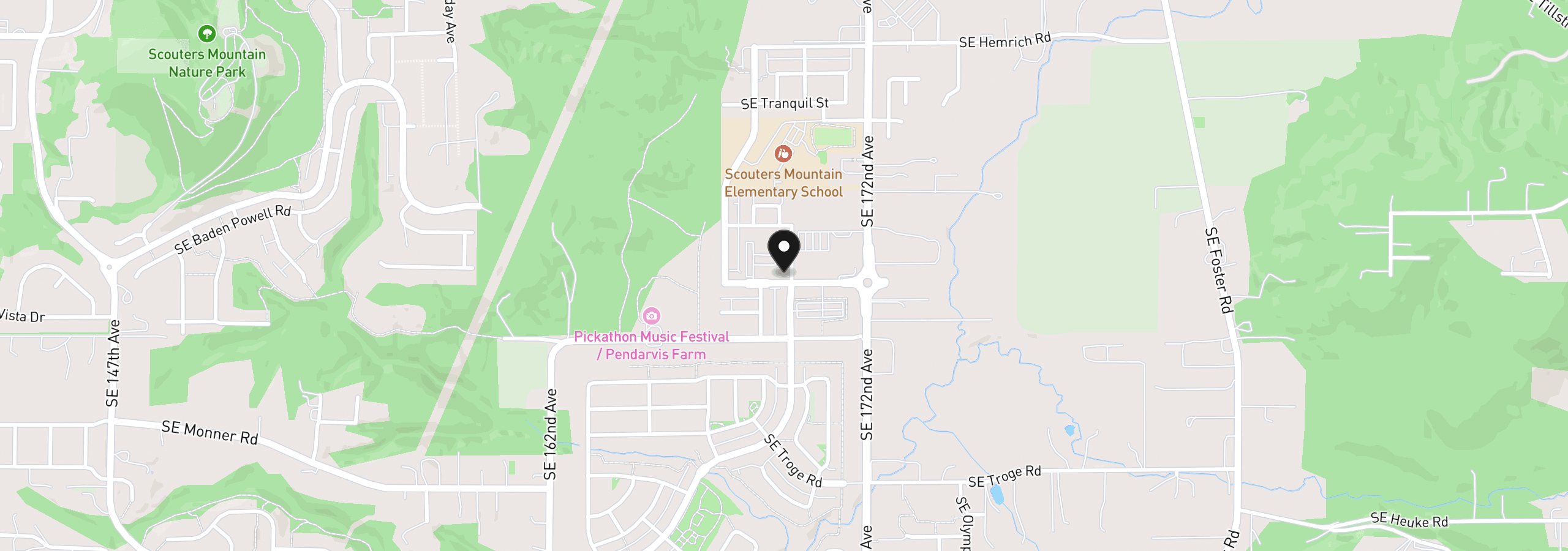 Map showing the location of 16818 SE Ardenwald Park Ter Lt 657, Happy Valley, OR 97086