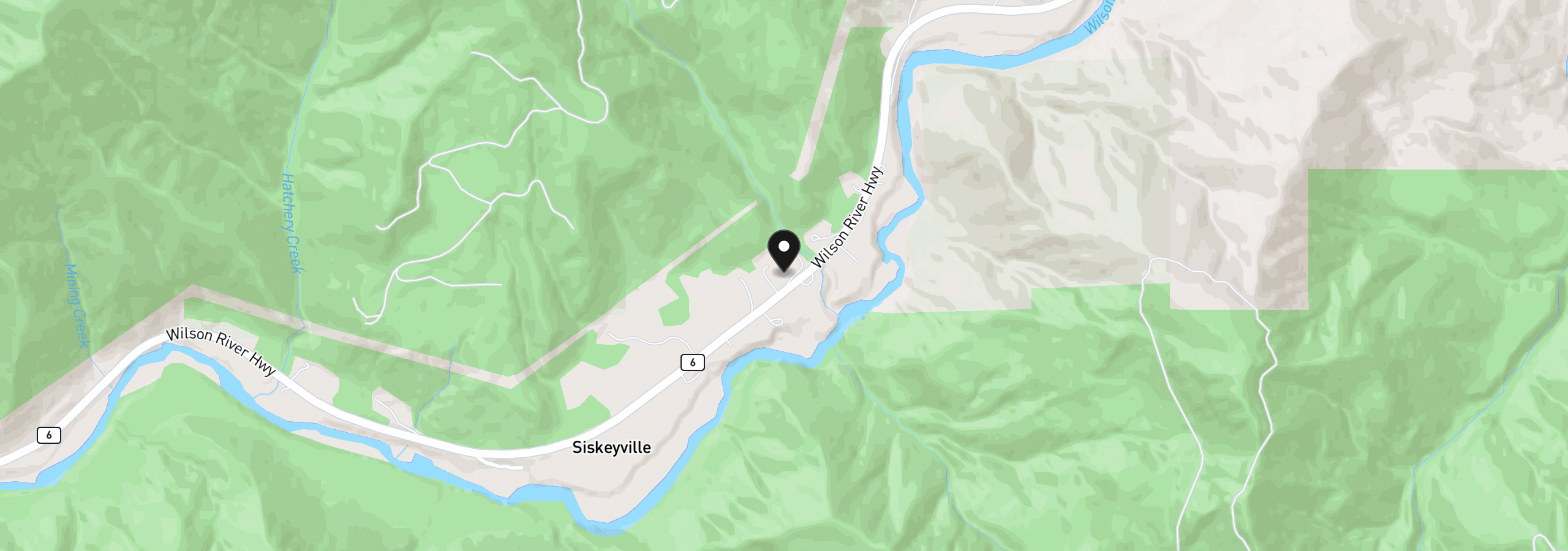 Map showing the location of 00201 Wilson River Hwy, Tillamook, OR 97141