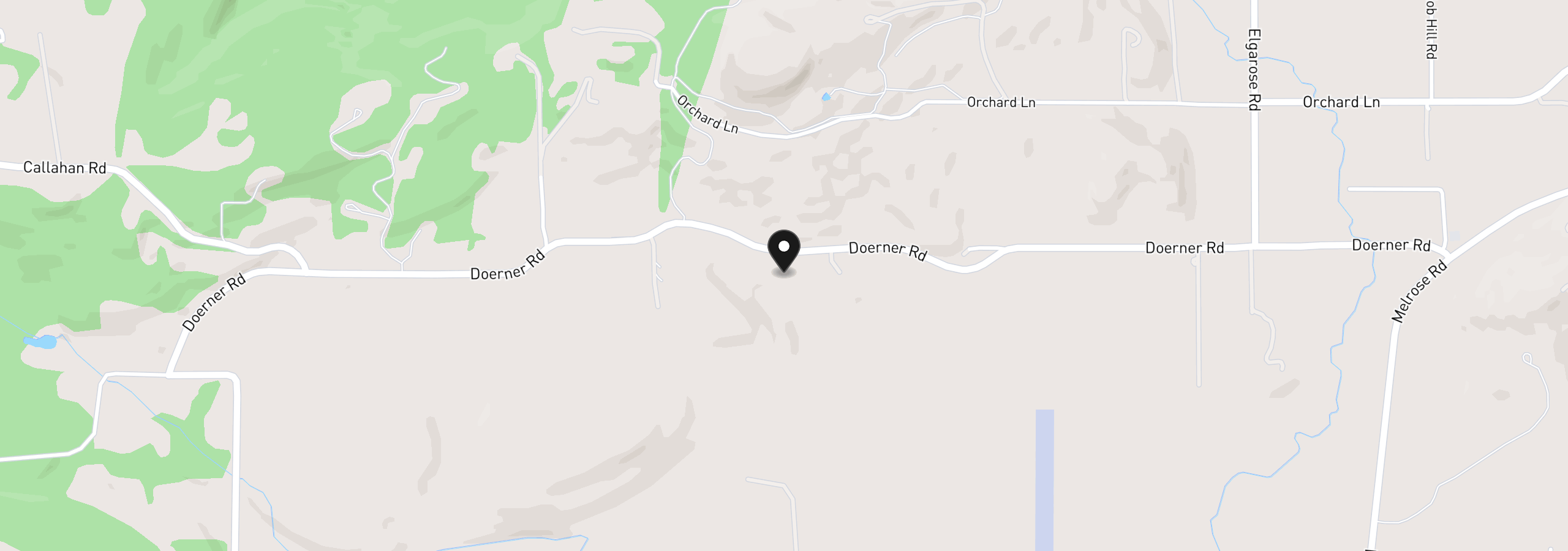Map showing the location of 0 Doerner Rd, Roseburg, OR 97471