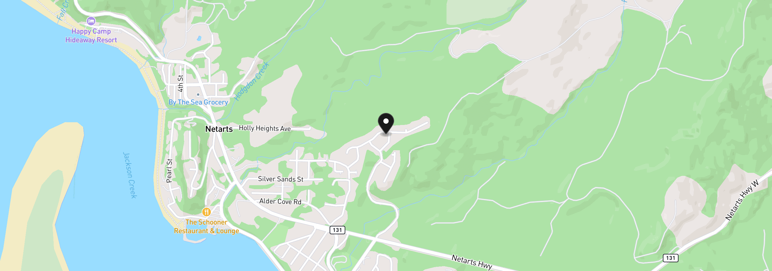 Map showing the location of 4365 Sequoia Loop, Netarts, OR 97143