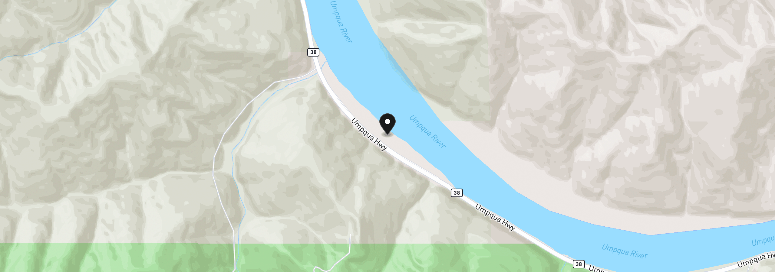 Map showing the location of 41459 State Highway 38, Reedsport, OR 97467