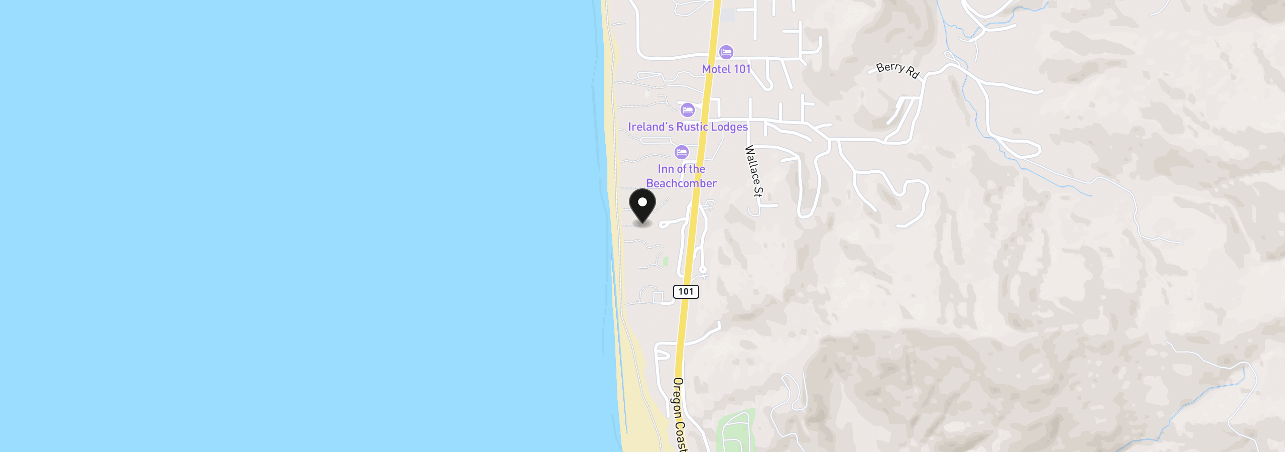 Map showing the location of 94050 Emerson Cir, Gold Beach, OR 97444
