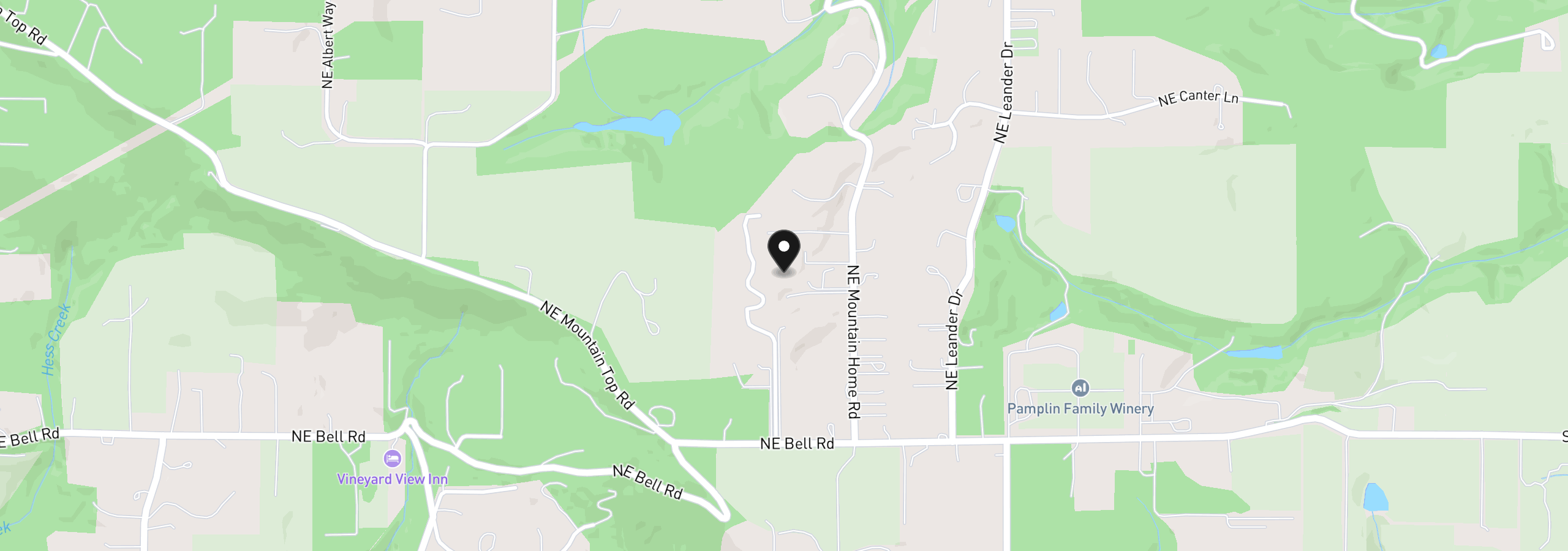 Map showing the location of NE Mountain Home Rd, Sherwood, OR 97140