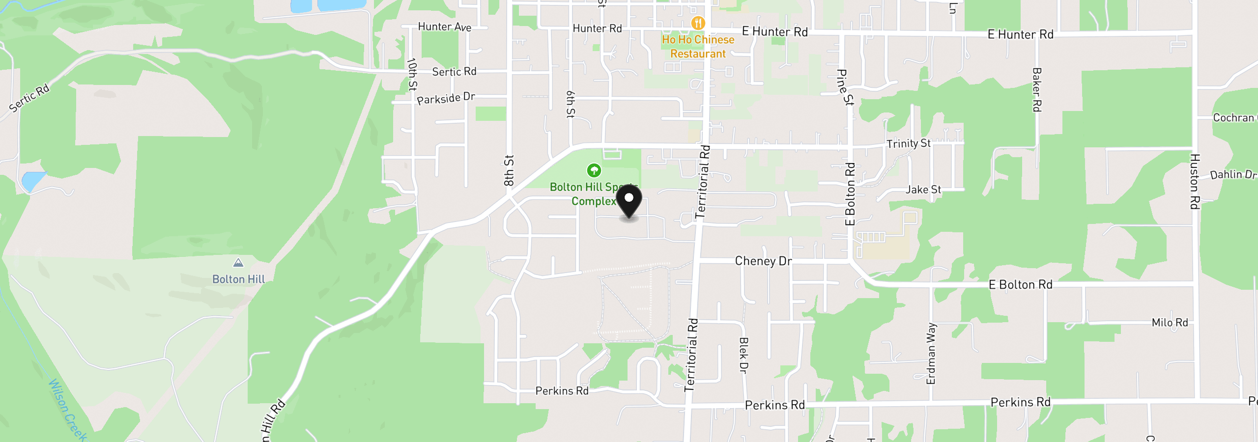 Map showing the location of 87860 Territorial Rd 66, Veneta, OR 97487