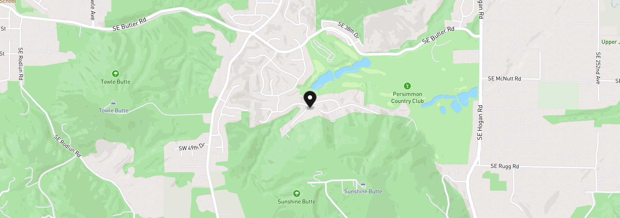 Map showing the location of 428 SE 46th Dr, Gresham, OR 97080