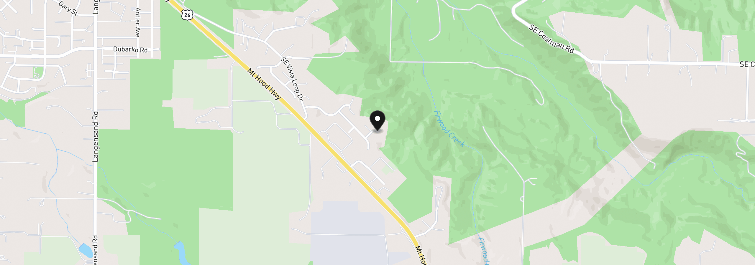 Map showing the location of 19090 Ochoco Ct, Sandy, OR 97055