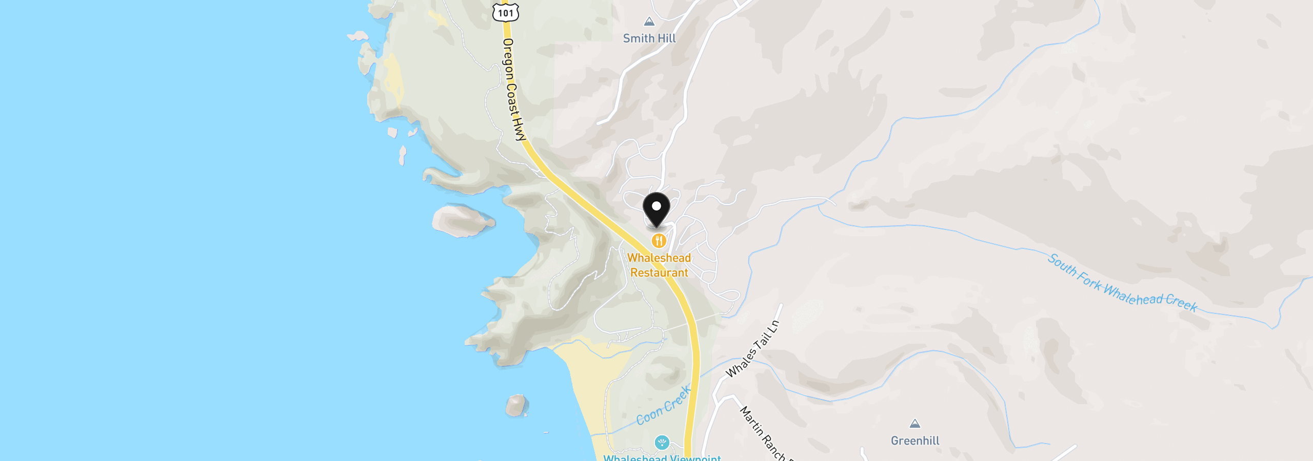 Map showing the location of 19921 Whaleshead Rd I 2, Brookings, OR 97415