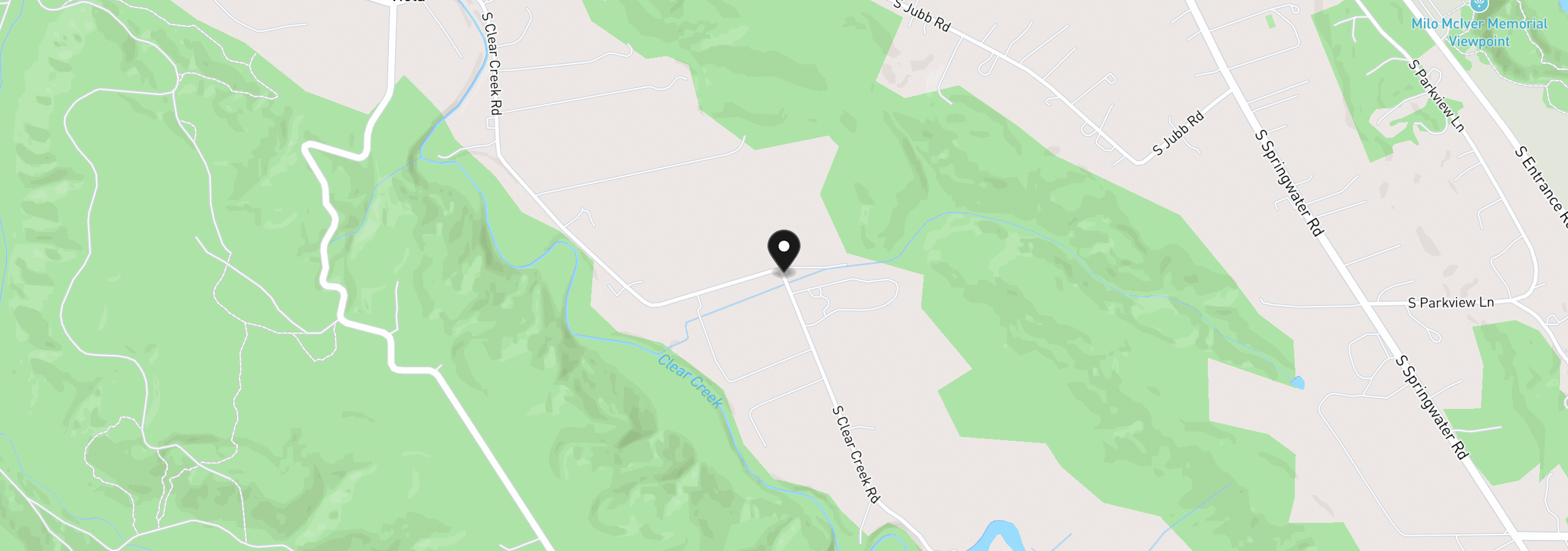 Map showing the location of 0 Clear Creek Rd, Estacada, OR 97023