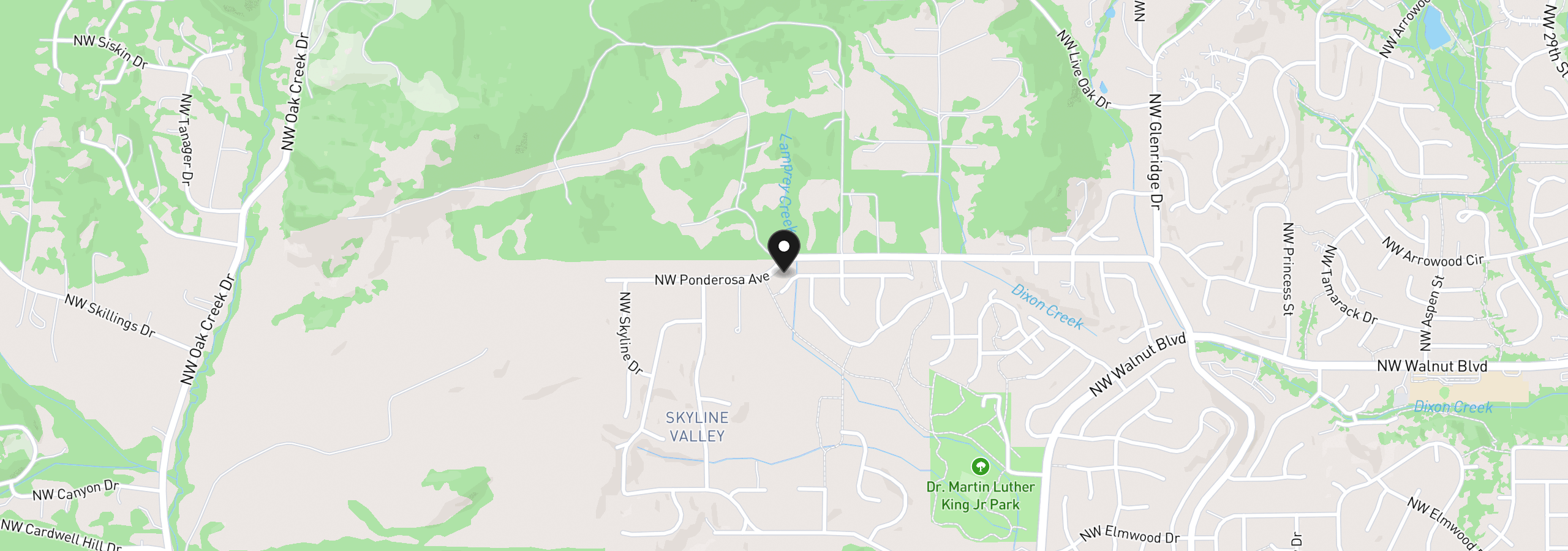Map showing the location of 5923 NW Torchcrest Pl, Corvallis, OR 97330