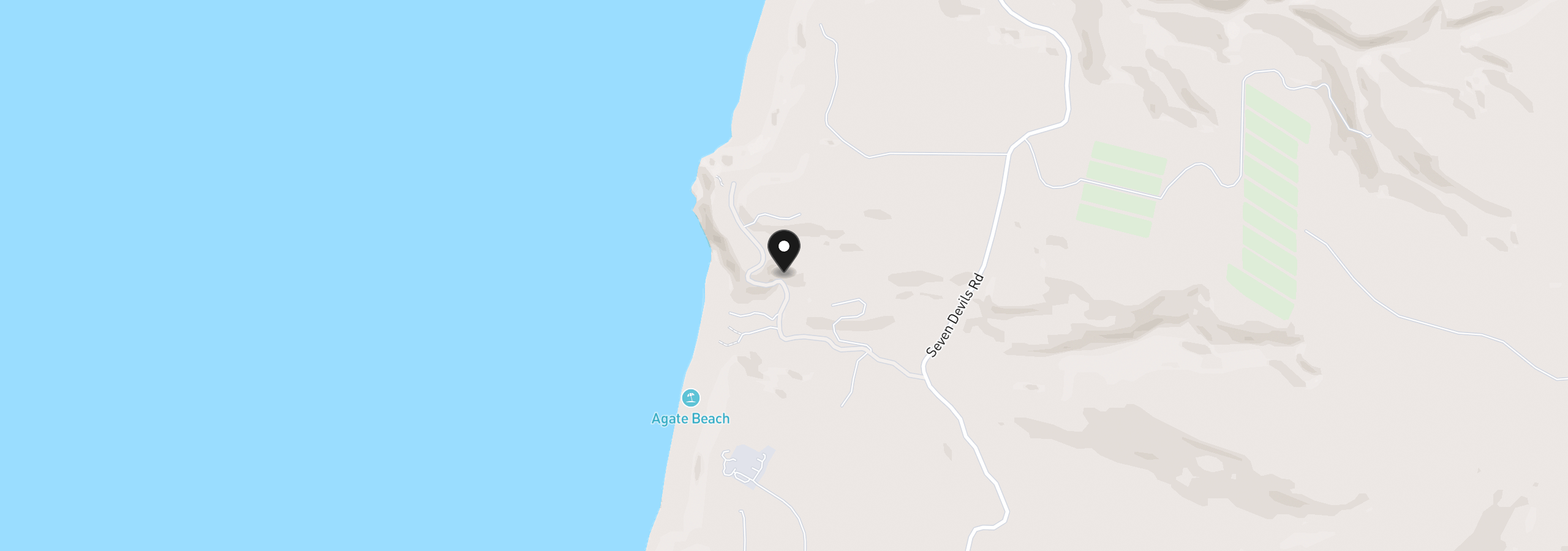 Map showing the location of 00 1807 Agate Ln, Bandon, OR 97411