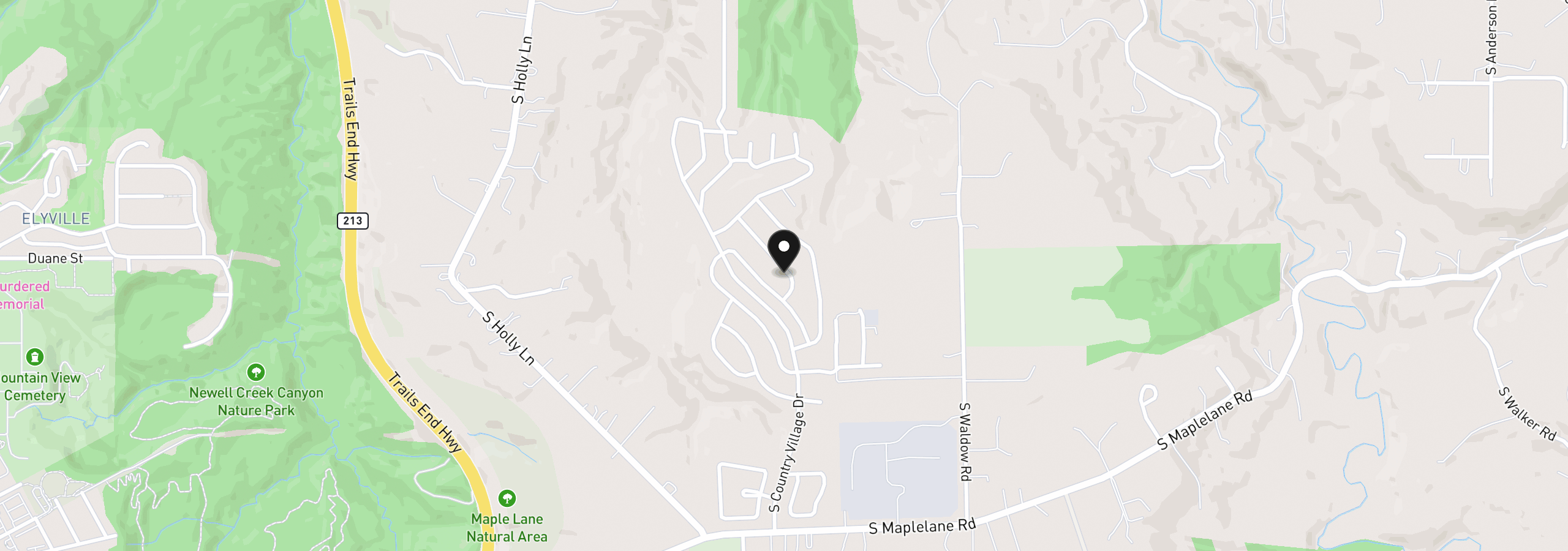 Map showing the location of 14937 S Fox Pointe Dr 317, Oregon City, OR 97045