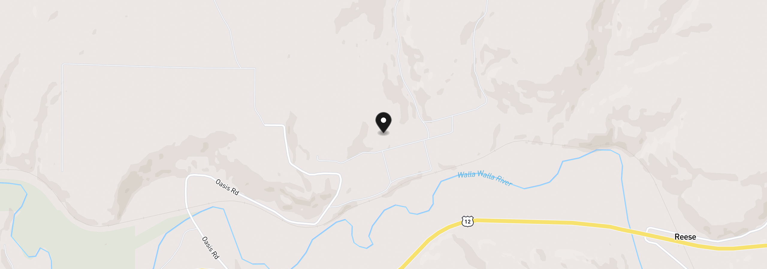 Map showing the location of 1439 Oasis Rd, Touchet, Wa 99360