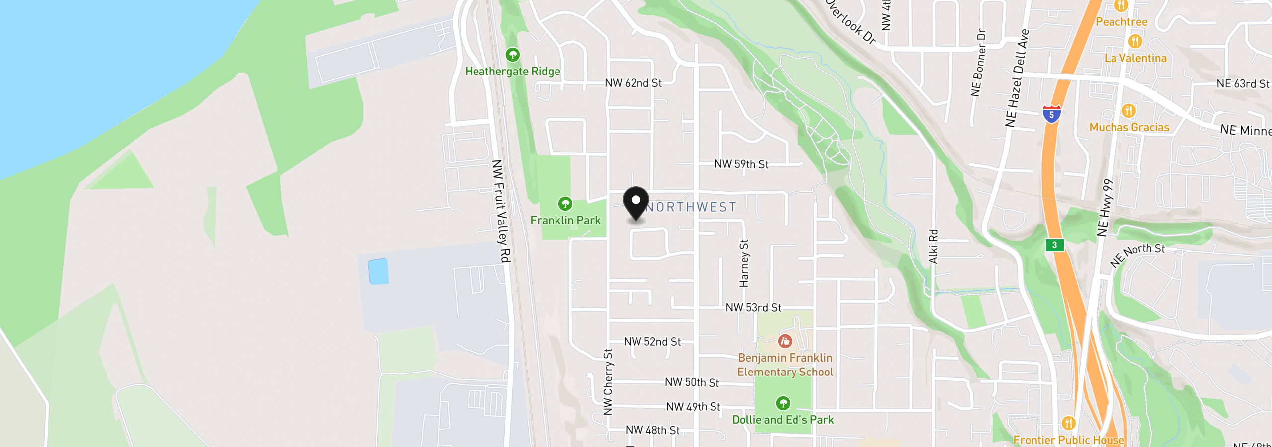 Map showing the location of 1240 NW 55th Loop, Vancouver, Wa 98663