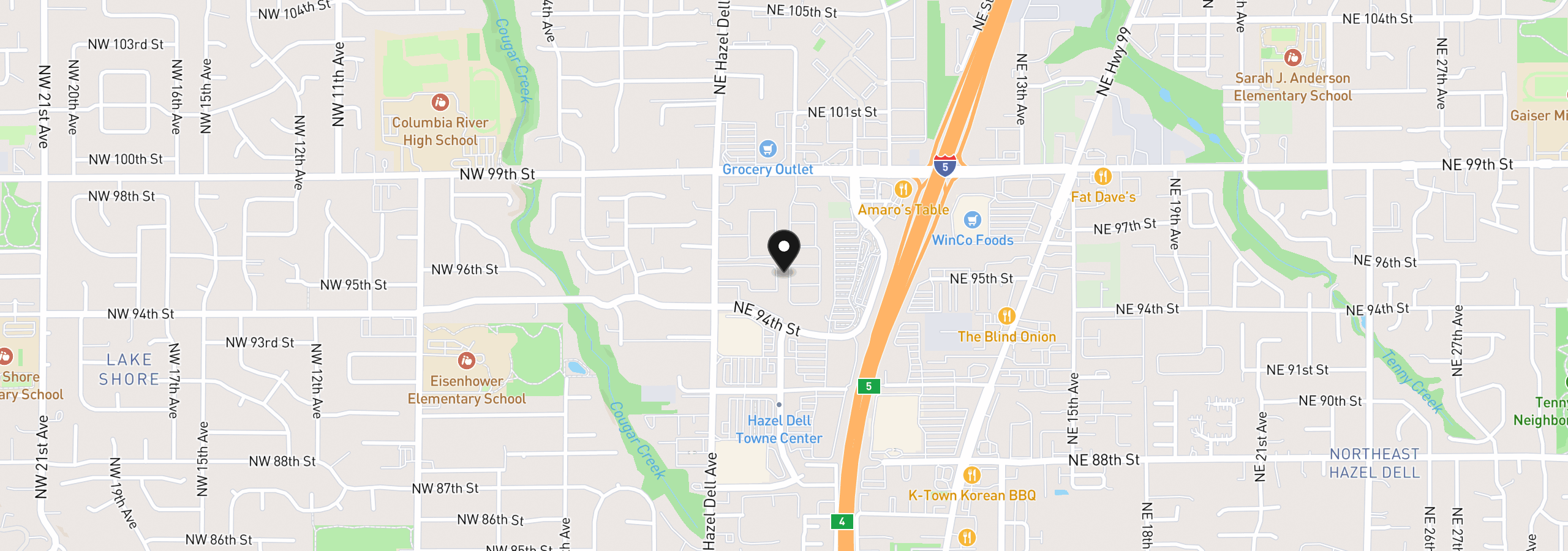 Map showing the location of 507 NE 99th St 28, Vancouver, Wa 98665