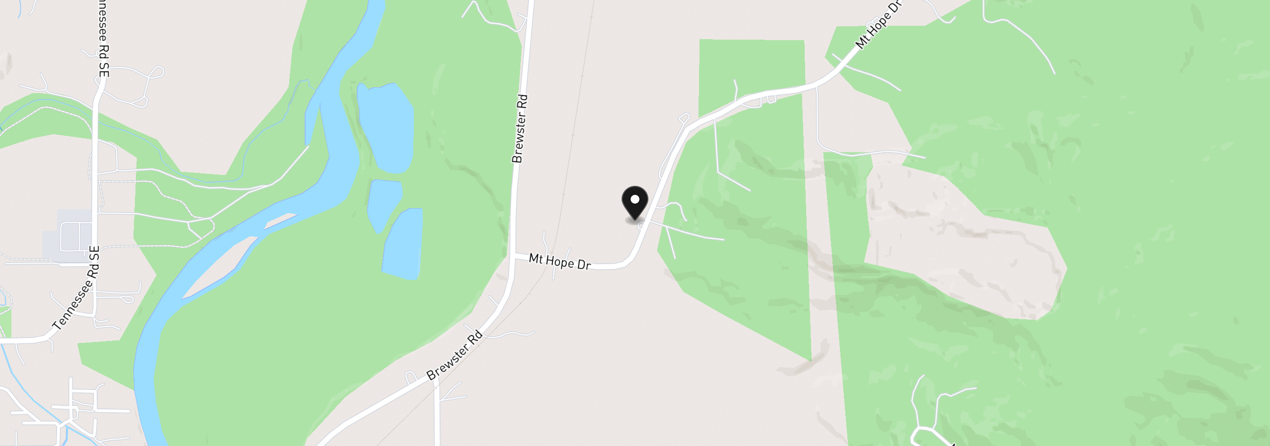Map showing the location of 38225 Mount Hope Dr, Lebanon, OR 97355