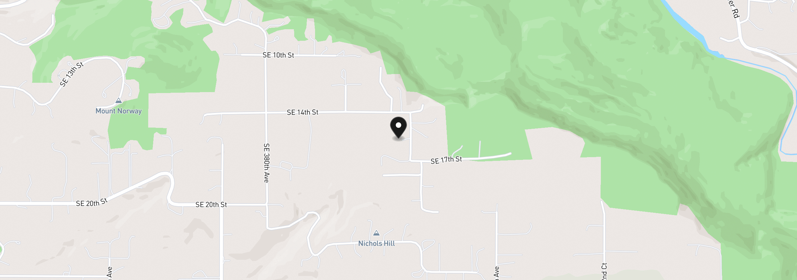 Map showing the location of 1516 SE 389th Ave, Washougal, Wa 98671
