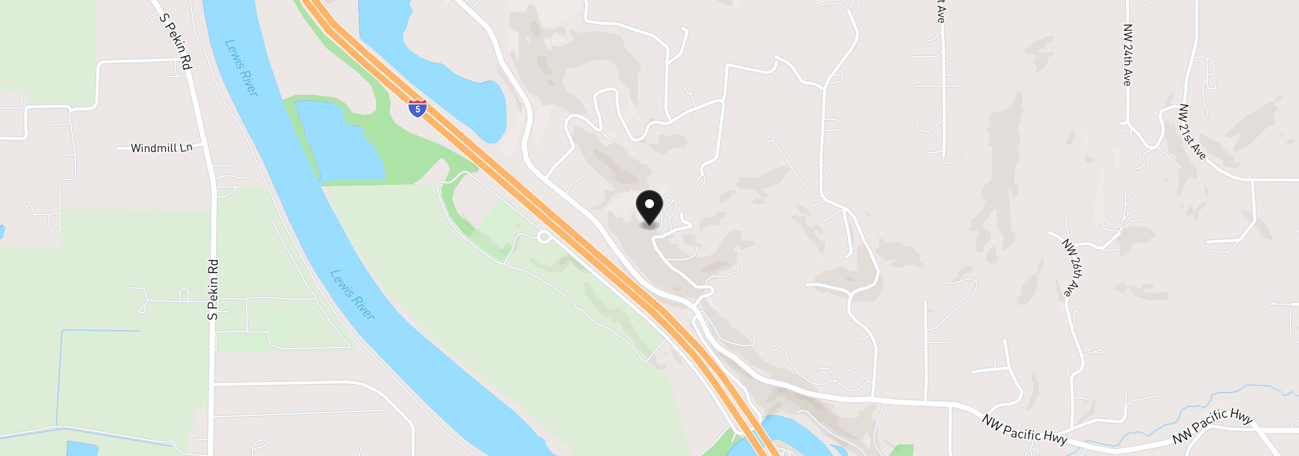 Map showing the location of 35616 NW Fairchild Dr, Woodland, Wa 98674