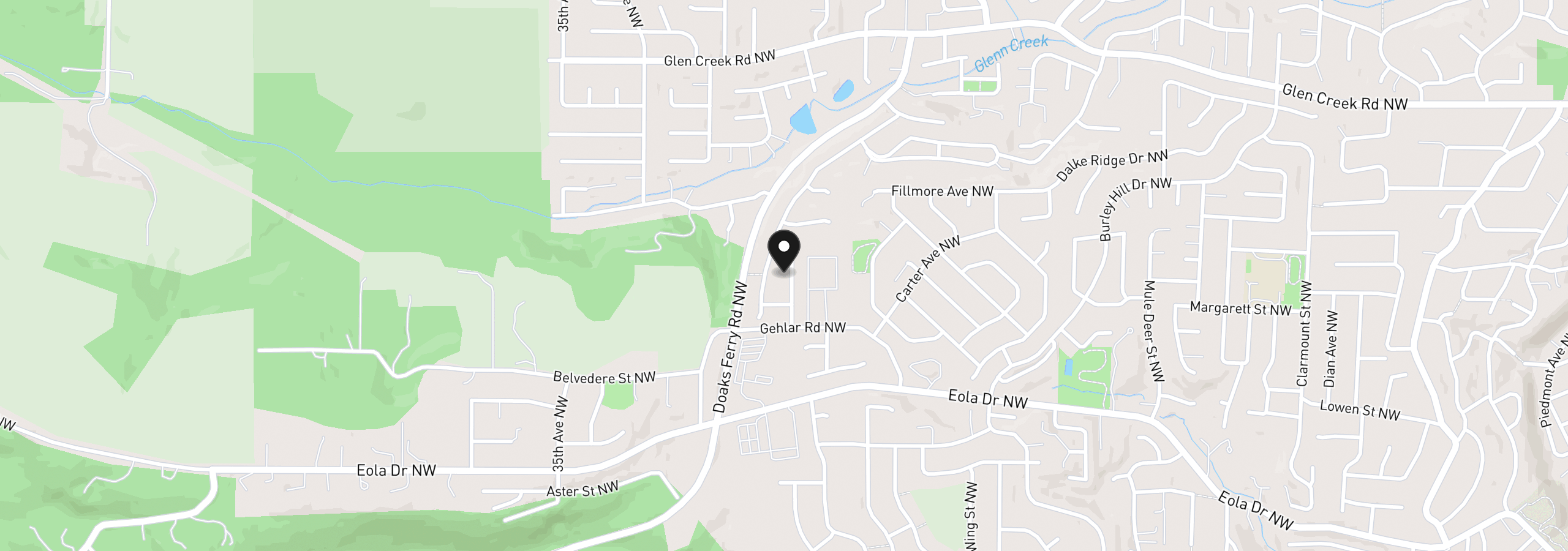 Map showing the location of 847 Crouchen St, Salem, OR 97304