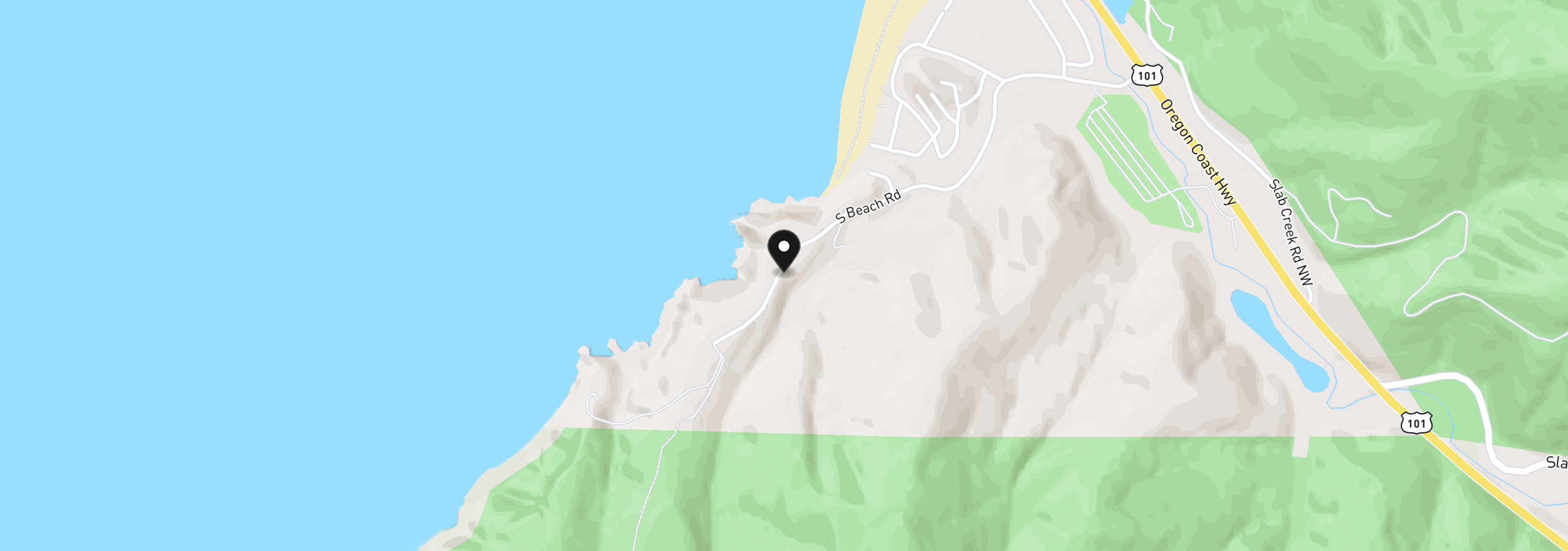 Map showing the location of 53000 Blk SouthBeach Tl219, Neskowin, OR 97149