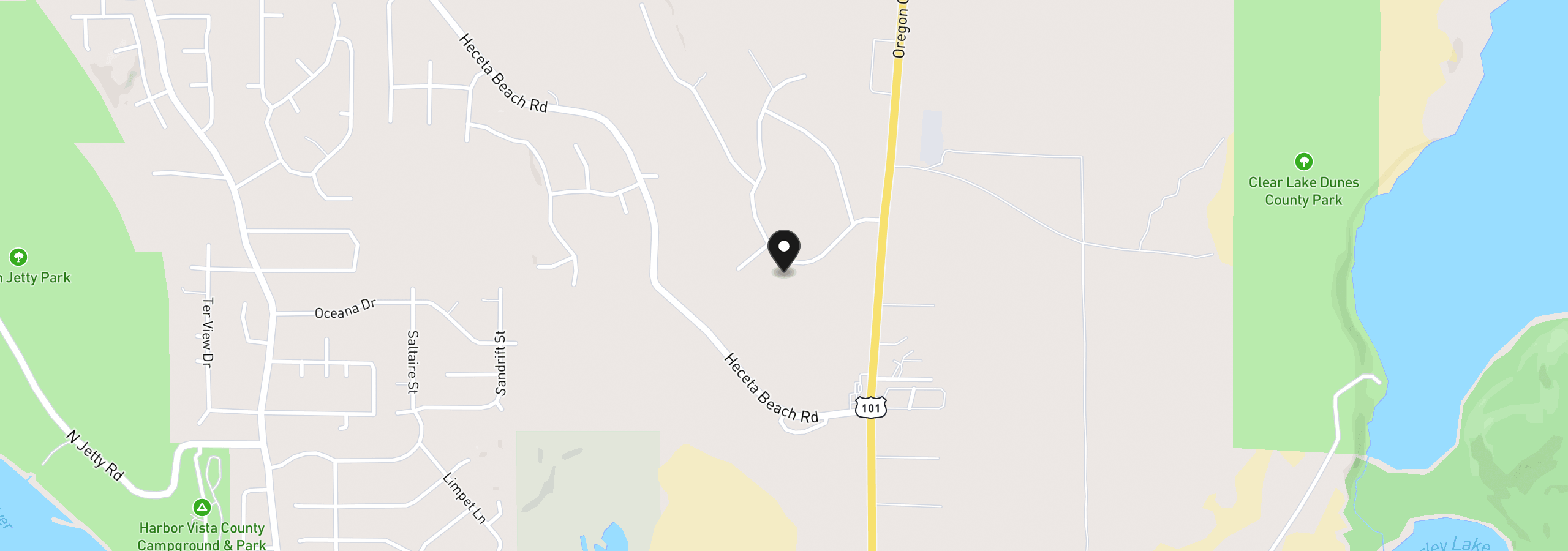 Map showing the location of 5286 Dunewood Dr, Florence, OR 97439