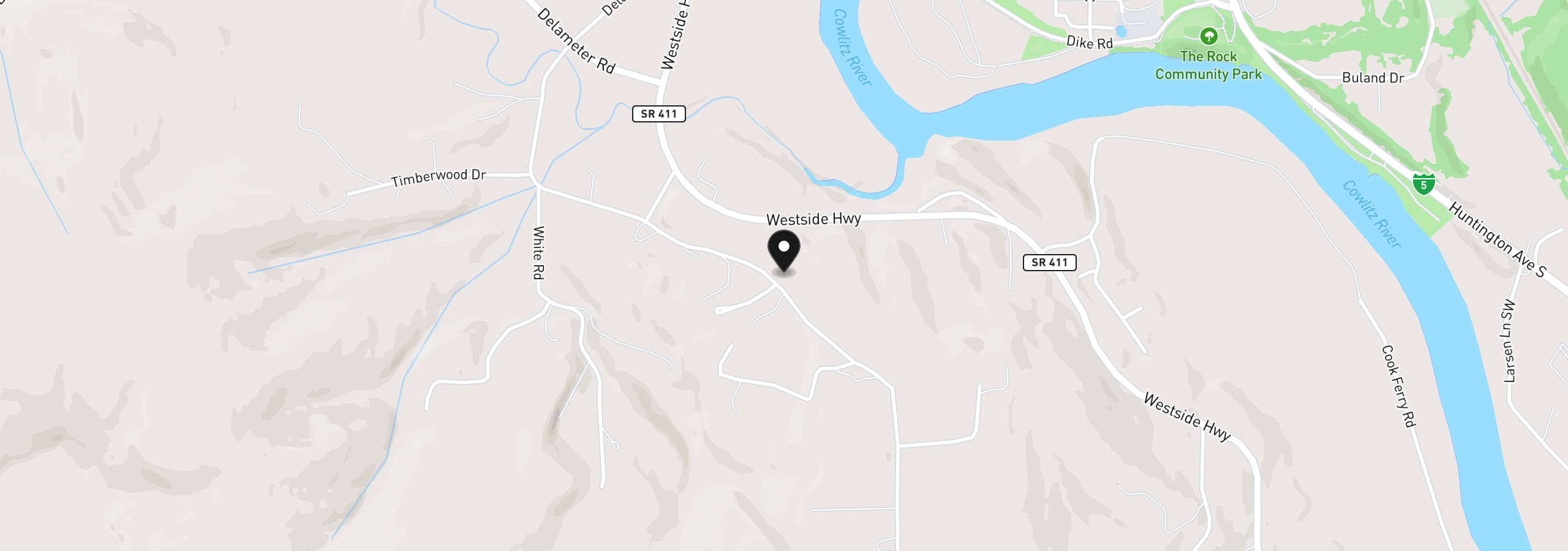 Map showing the location of 1006 Sandy Bend Rd, Castle Rock, Wa 98611