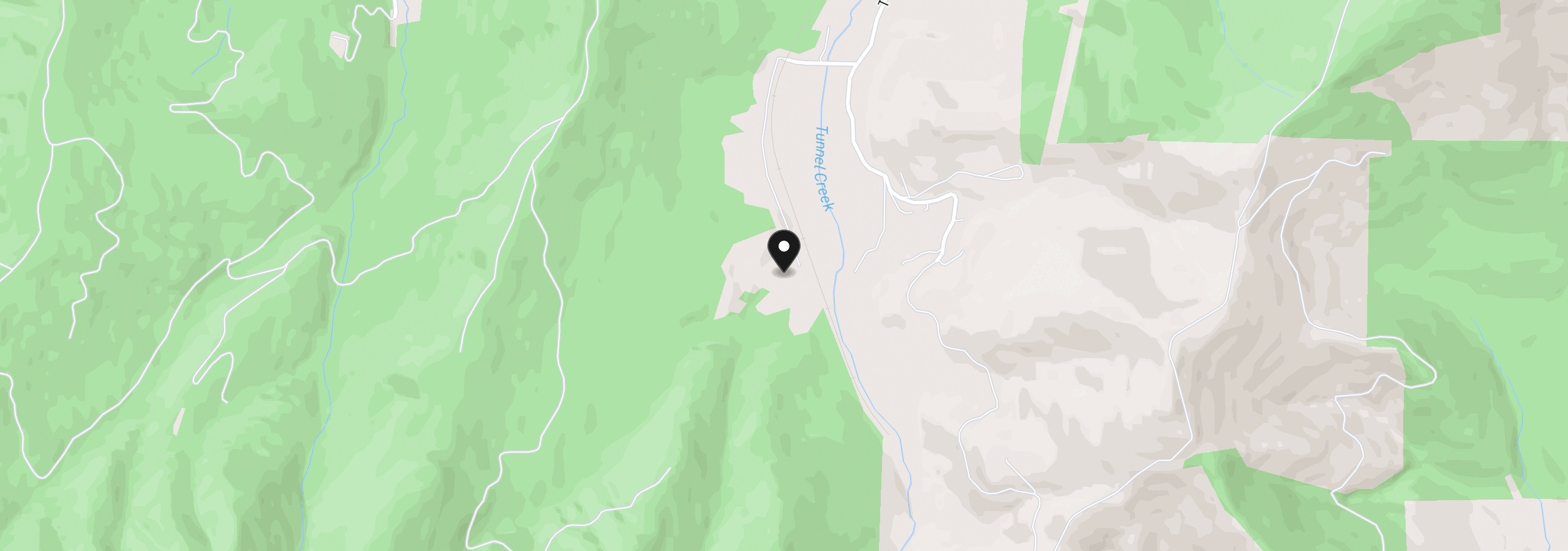 Map showing the location of 911 Tunnel Rd, Glendale, OR 97442