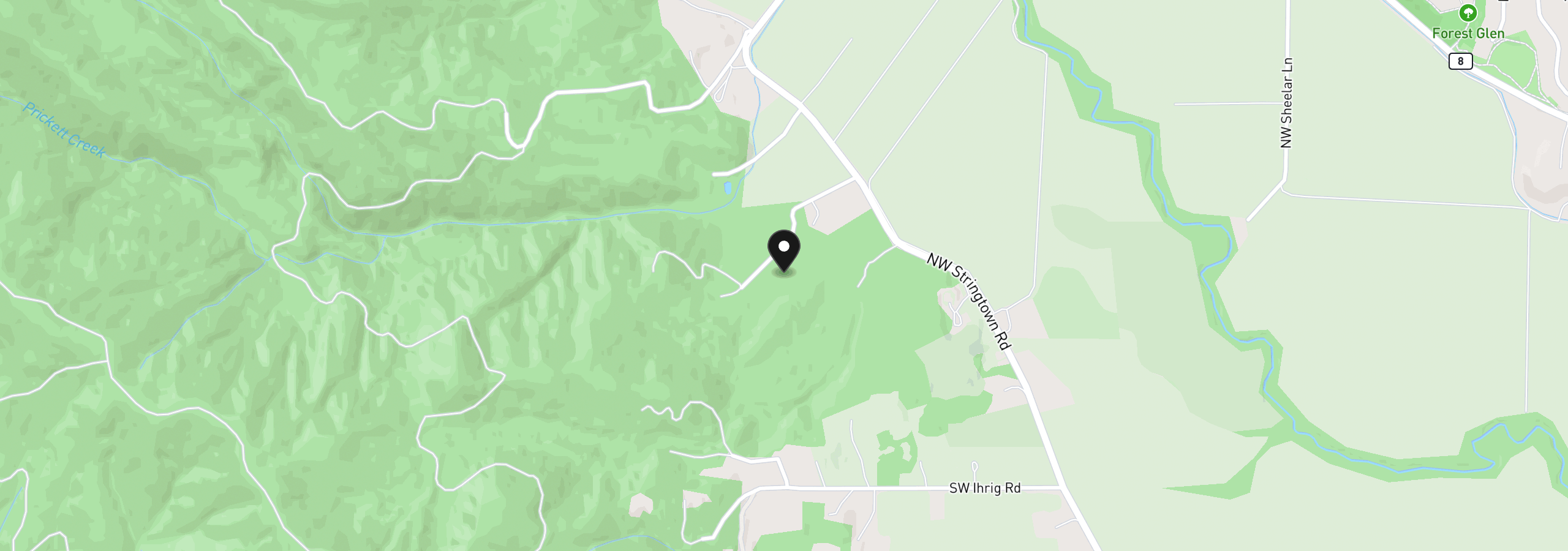 Map showing the location of 47980 NW Waldheim Way, Forest Grove, OR 97116