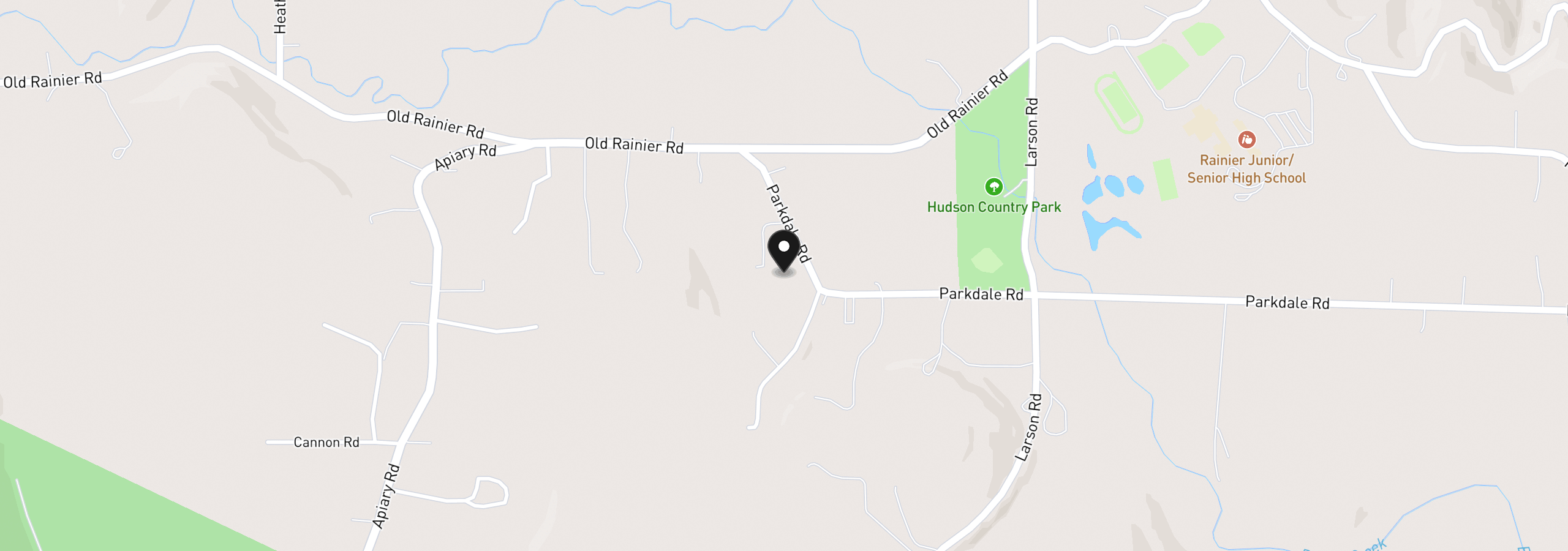 Map showing the location of 27340 Parkdale Rd, Rainier, OR 97048