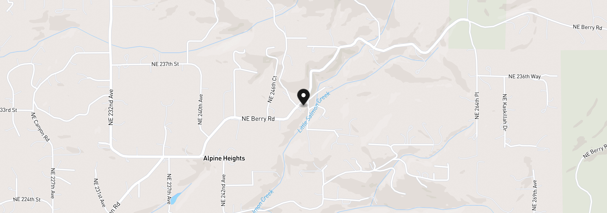 Map showing the location of 000 NE Berry Rd, Battle Ground, Wa 98604
