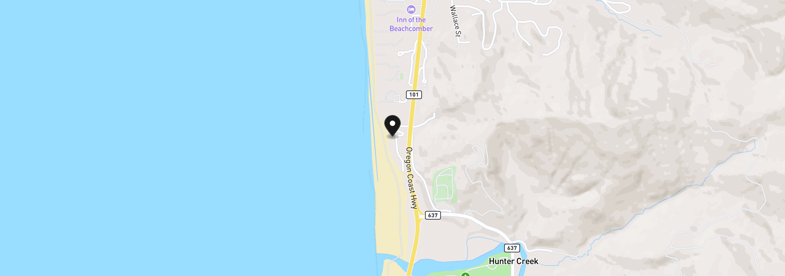 Map showing the location of 29018 Vizcaino Ct, Gold Beach, OR 97444